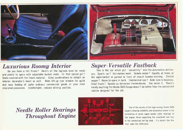 Honda S600 Brochure Page 4