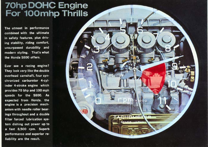 Honda S800 Brochure Page 5