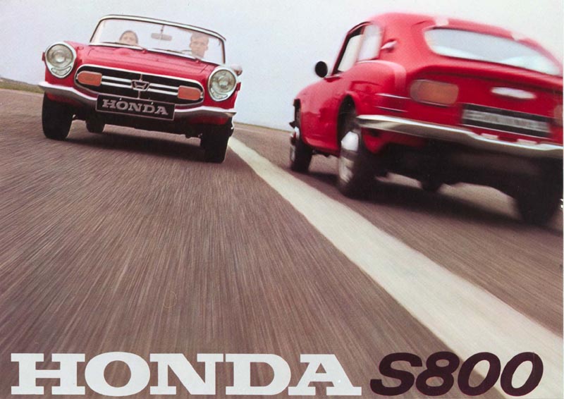 Honda S800 Brochure Page 1