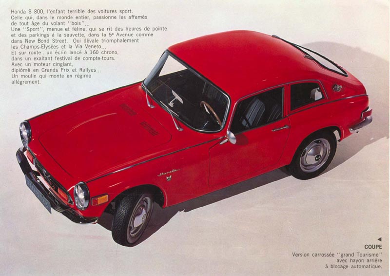 Honda S800 Brochure Page 2